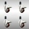 Service Caster 3 Inch 316SS Maroon Poly Swivel 1-1/2 Inch Expanding Stem Caster Set Lock Brake SCC-SS316TTLEX20S314-PPUB-MRN-112-4 - alternate 3
